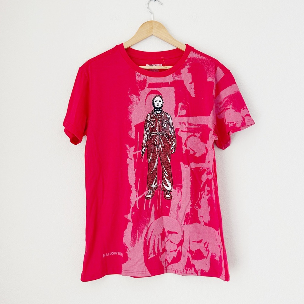 NEW Halloween Michael Myers Embroidered Graphic Tee